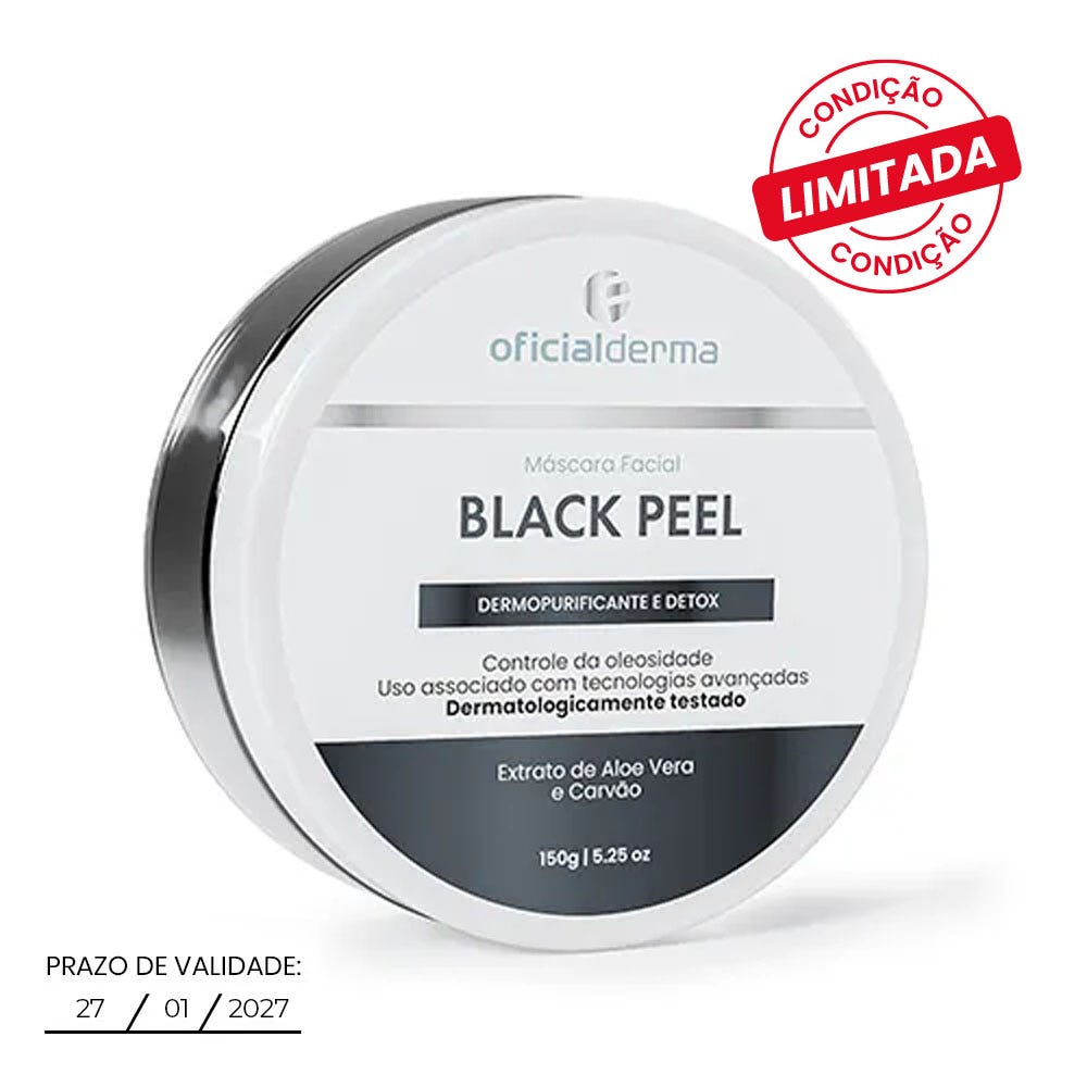 M&aacute;scara Facial Black Peel Detox Antioleosidade 150g