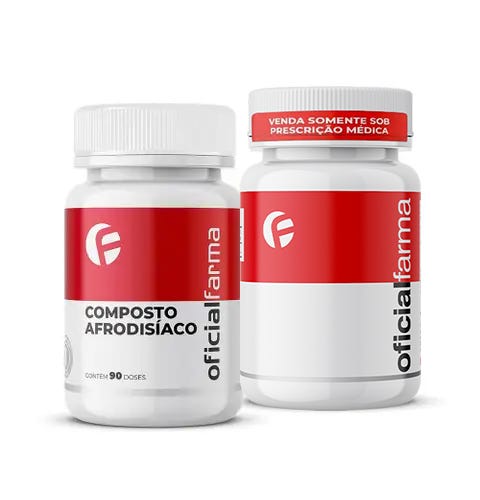 Composto Afrodis&iacute;aco Natural 90 Doses + Tadalafil 5mg 60 Doses