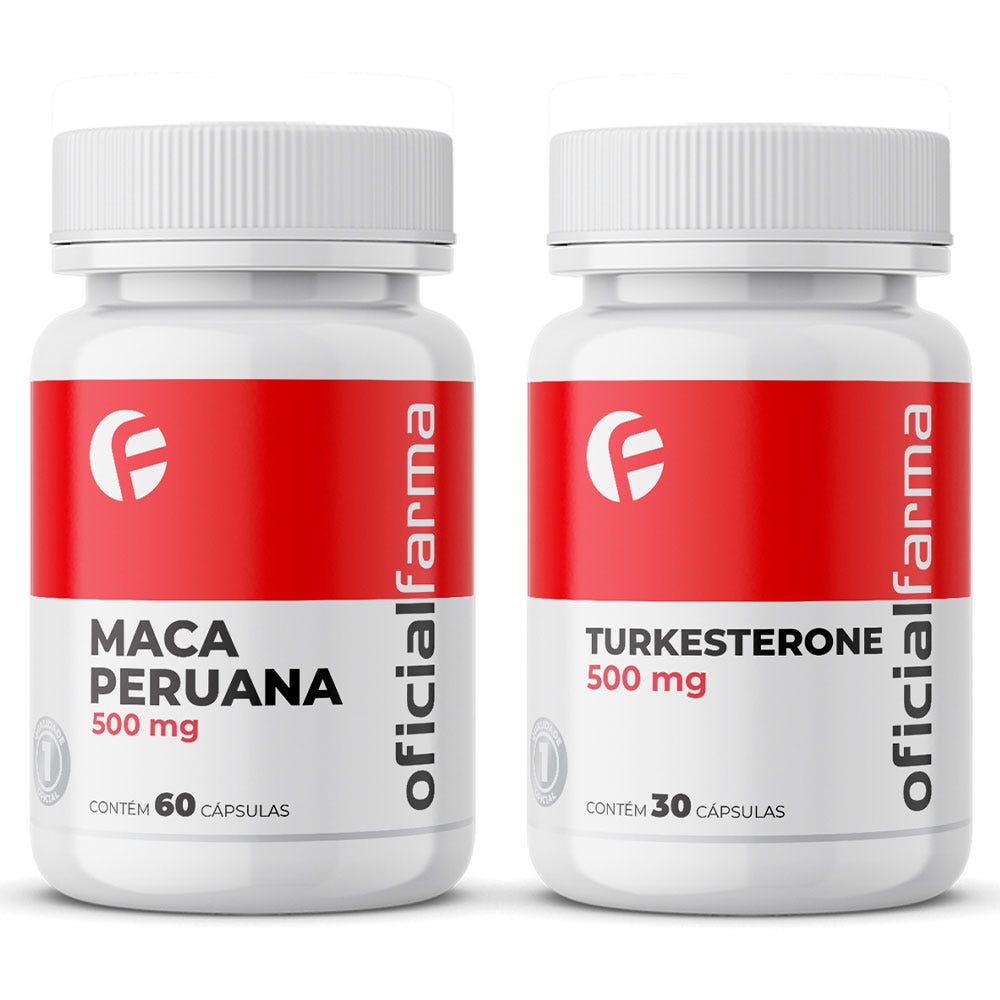 Turkesterone 500Mg 30 C&aacute;psulas + Maca Peruana 500Mg 60 C&aacute;psulas