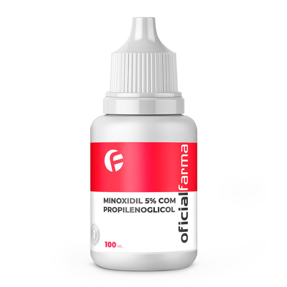 Minoxidil 5% Com Propilenoglicol 100Ml - Lo&ccedil;&atilde;o Capilar