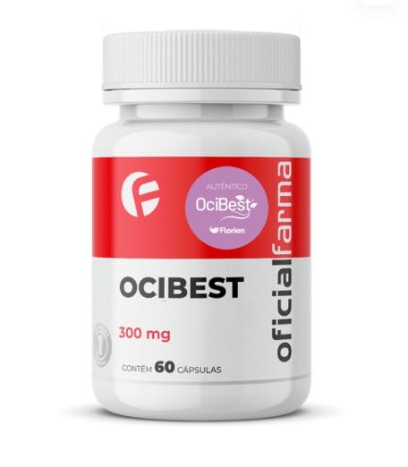 Ocibest&reg; 300mg 60 C&aacute;psulas - Gerenciador natural do estresse