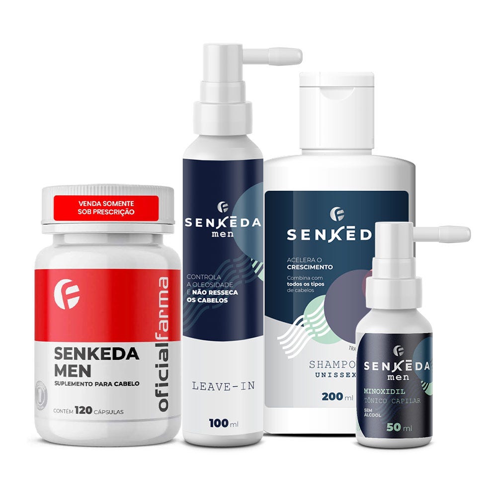 Dutasterida Senkeda Men, Shampoo, Leave-in e Minoxidil